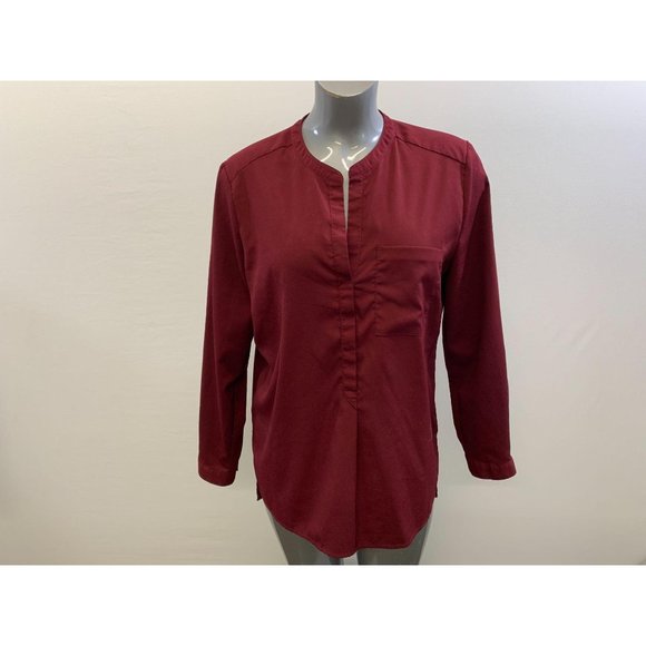 Alfred Sung V Neck Button Up Blouse Women's - Picture 1 of 5